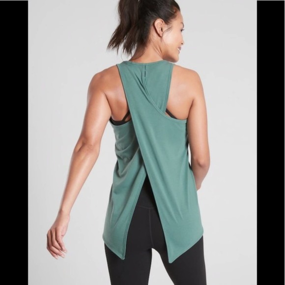 Athleta Essence Vital Tie Back Tank Top WHITE XXS - Picture 10 of 16